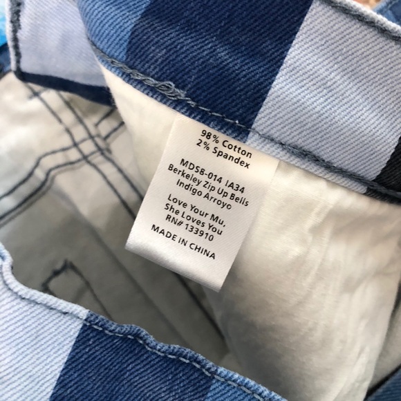 Show Me Your Mumu Berkeley zip up bells in indigo - Picture 10 of 13